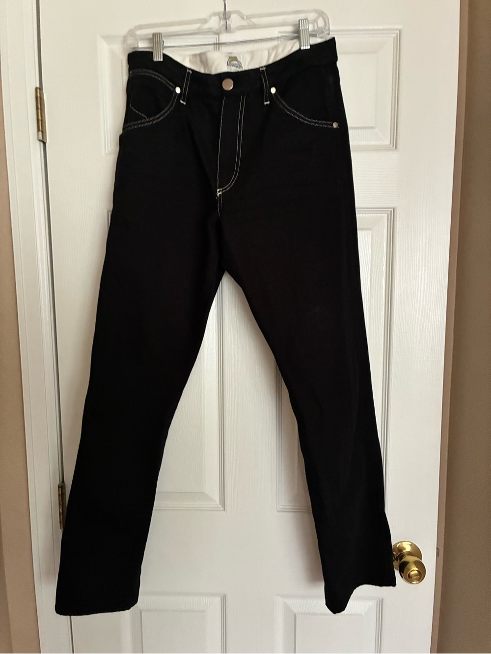 Retro Special Edition Wrangler Black Peter Max Straight Leg 33W